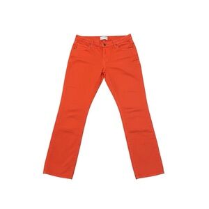 Parker Smith Red-Orange Skinny Jeans, 29, Stretch Denim Coastal Preppy Statement